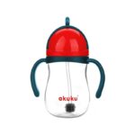 Bidon ze słomką i odważnkiem Mama i dziecko/Kubki Bidony