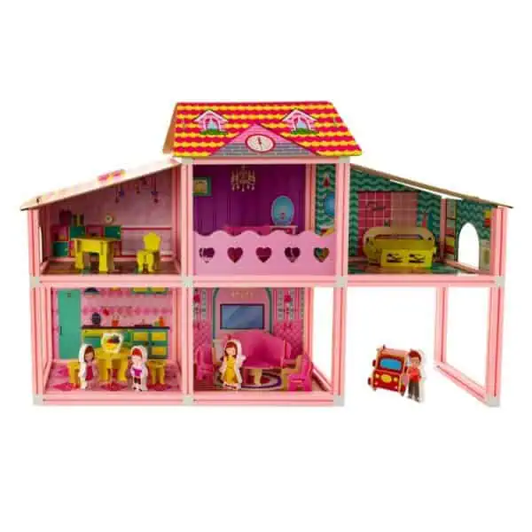 Domek dla lalek różowy Zabawki/Domki namioty