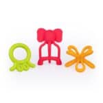 Gryzaki natura 3-pak Mama i dziecko/Gryzaki Grzechotki/Gryzaki