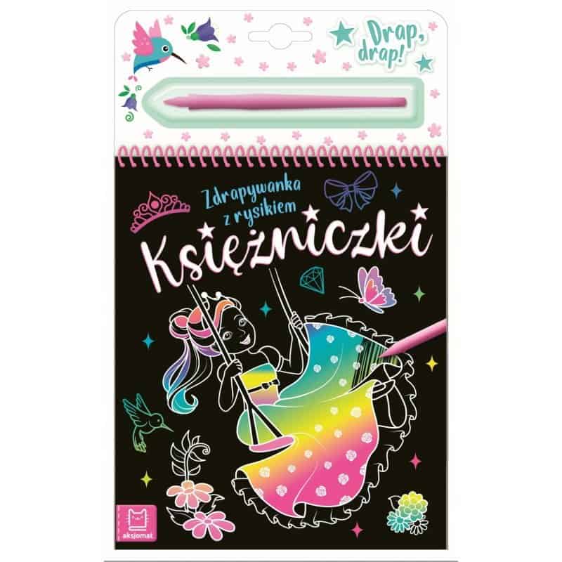 Księżniczki zdrap. z rysikiem Książki/Kolorowanki wyklejanki