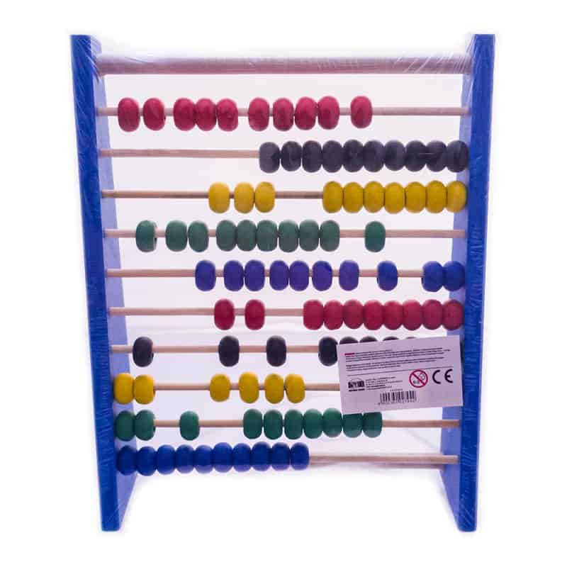 Liczydło drewniane niebieskie dromader