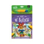 Mal. pisak wodny kot w butach Książki/Kolorowanki wyklejanki