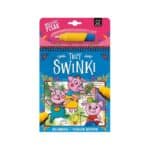 Mal. pisak wodny trzy świnki Książki/Kolorowanki wyklejanki