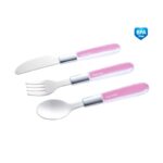 Metalowe sztućce dla dzieci ró Mama i dziecko/Karmienie/Naczynia Pojemniki/Sztućce