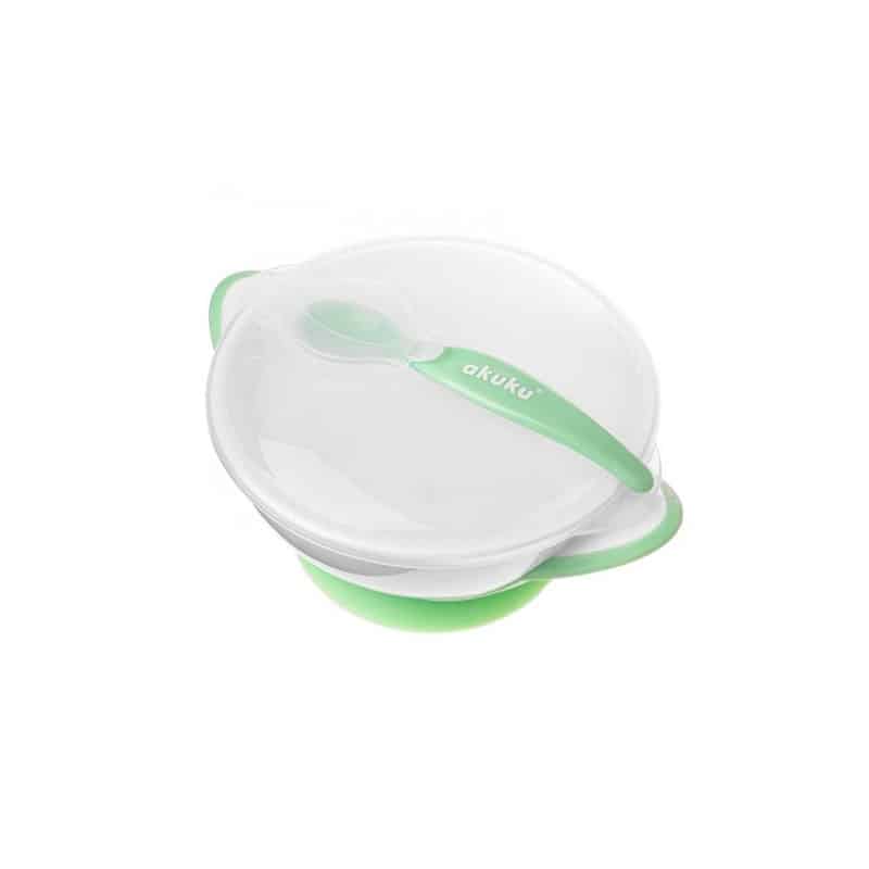 Miseczka na przyssawce wh/gree Mama i dziecko/Karmienie/Naczynia Pojemniki/Pozostałe