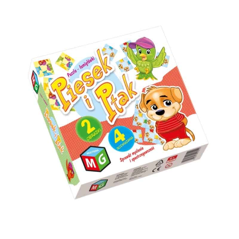 Piesek i ptak układanka Zabawki/Puzzle