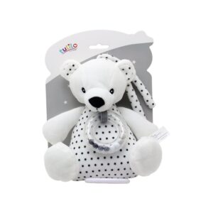 Pozytywka miś black&white 18cm Zabawki/Pluszaki