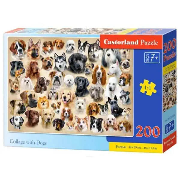 Puzzle 200 collage with dogs Zabawki/Puzzle