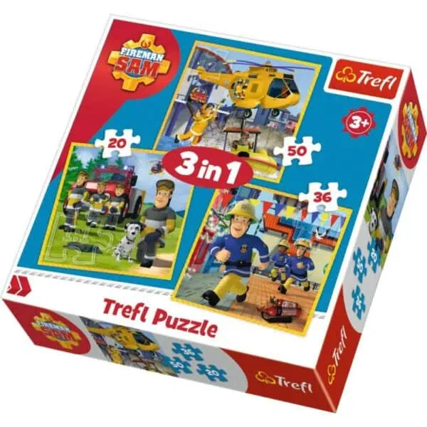 Puzzle 3w1 strażak sam w akcji Zabawki/Puzzle