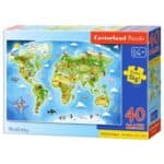 Puzzle 40 el.maxi world map Zabawki/Puzzle