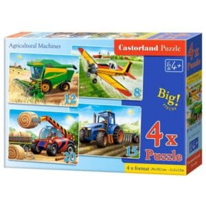 Puzzle 4w1 agricult. machines Zabawki/Puzzle