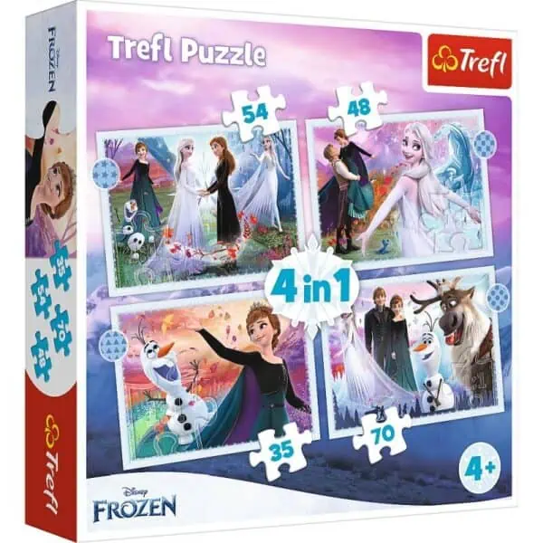 Puzzle 4w1 magia w lesie Zabawki/Puzzle