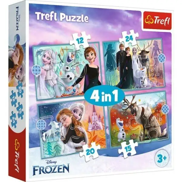 Puzzle 4w1 niezw. świat frozen Zabawki/Puzzle