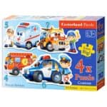 Puzzle 4w1 rescue services Zabawki/Puzzle
