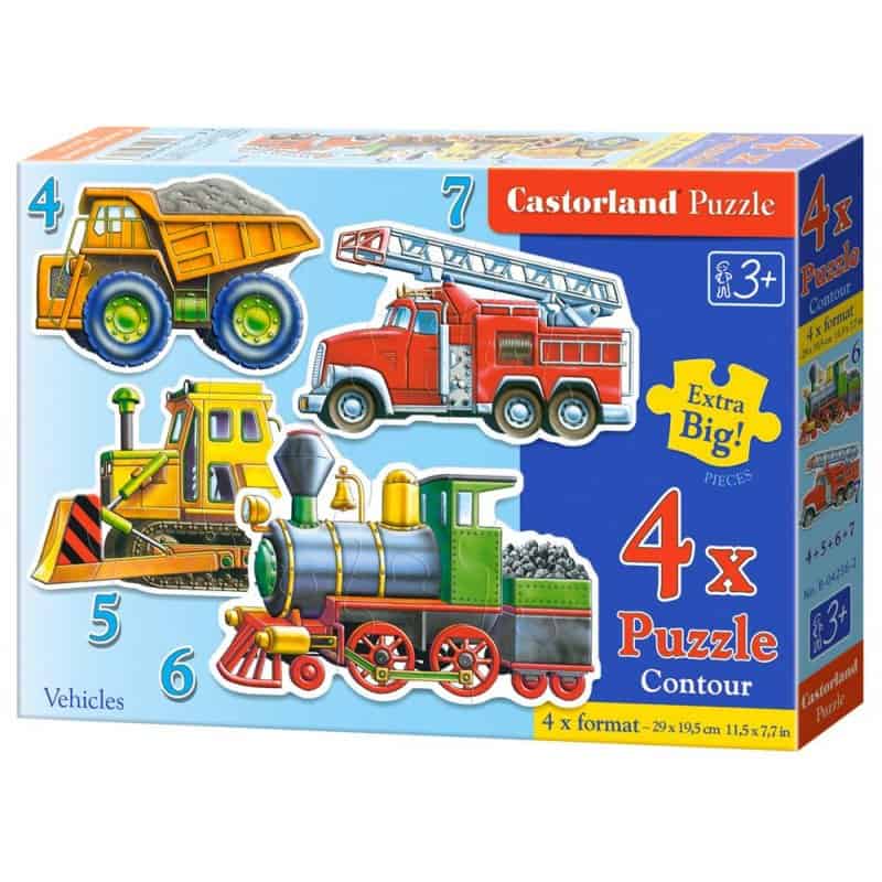 Puzzle 4w1 vechicles Zabawki/Puzzle