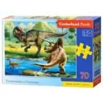 Puzzle 70 tyranosaur vs tricer Zabawki/Puzzle