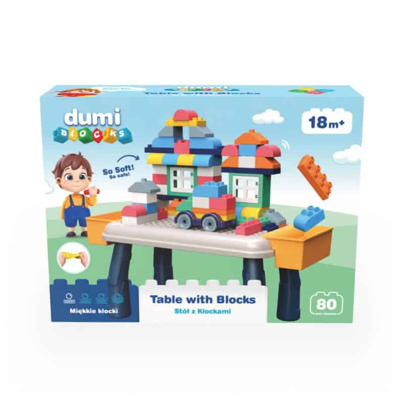 Stół z klockami DUMEL