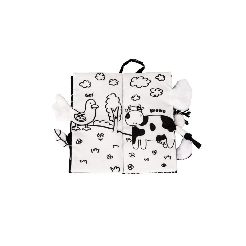 Zwierzaki sensory ogonki czarno-biała DUMEL