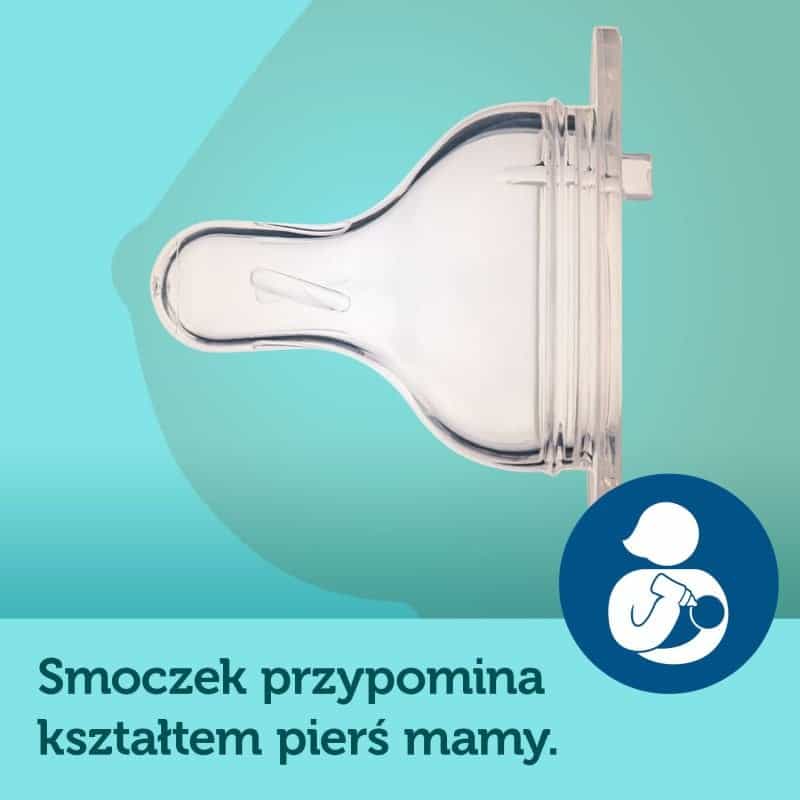 Canpol Butelka antykolkowa EasyStart Royal Baby 240ml rożowa - obrazek 3