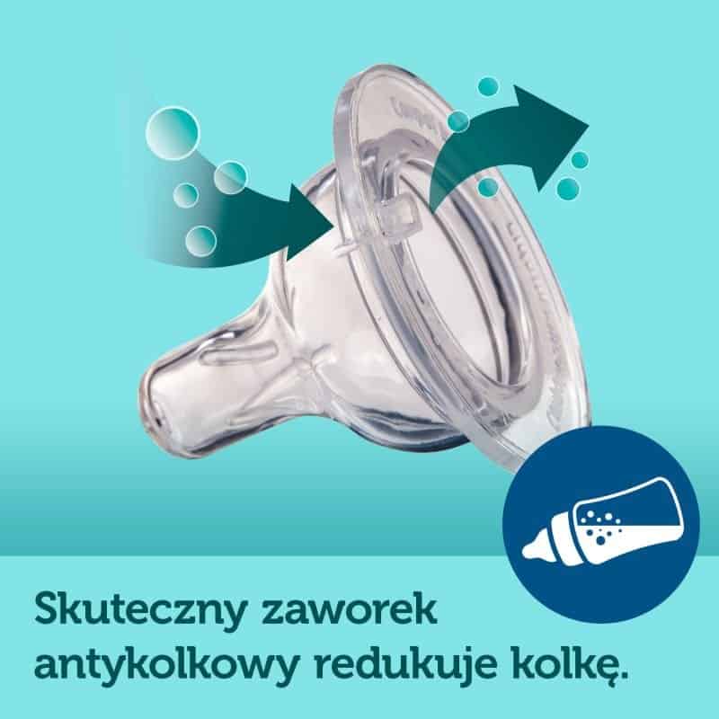 Canpol Butelka antykolkowa EasyStart Royal Baby 120ml rożowa - obrazek 5