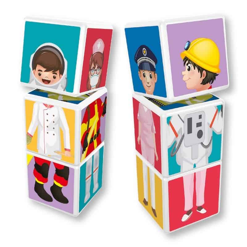 Klocki magnetyczne 12 zawodów - obrazek 4