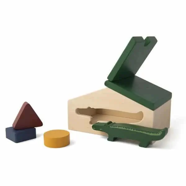 Krokodyl Domek Drewniany z Klockami Producent