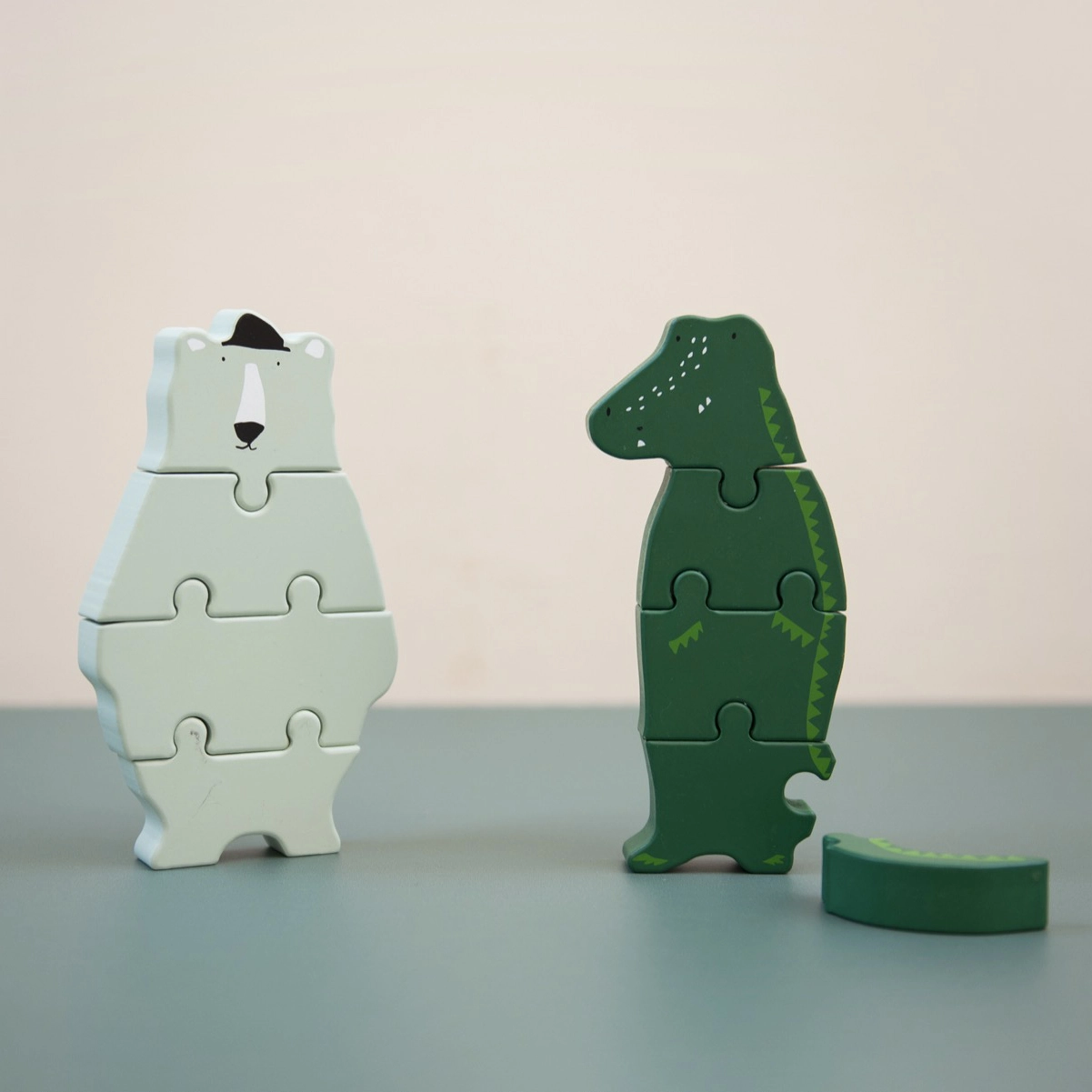 Krokodyl Drewniane Puzzle Trixie