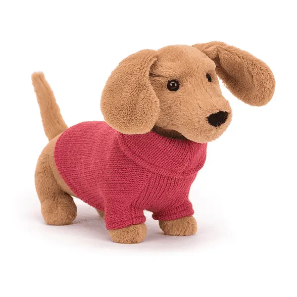 Piesek Jamnik w Sweterku Różowym 14 cm Producent