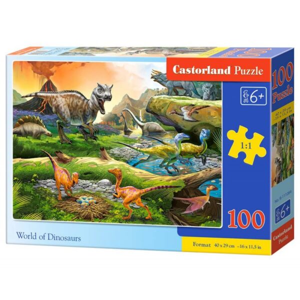 Puzzle 100 world of dinosaurs Zabawki/Puzzle