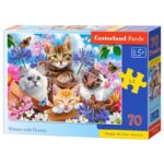 Puzzle 70 kittens with flowers Zabawki/Puzzle