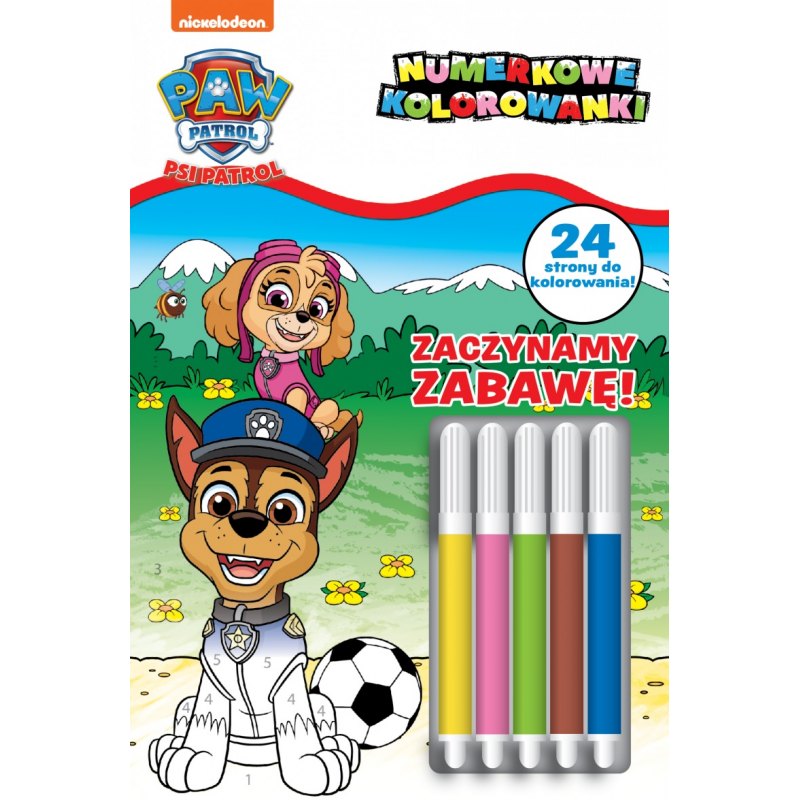 Psi patrol zaczynamy zabawę Książki/Kolorowanki wyklejanki